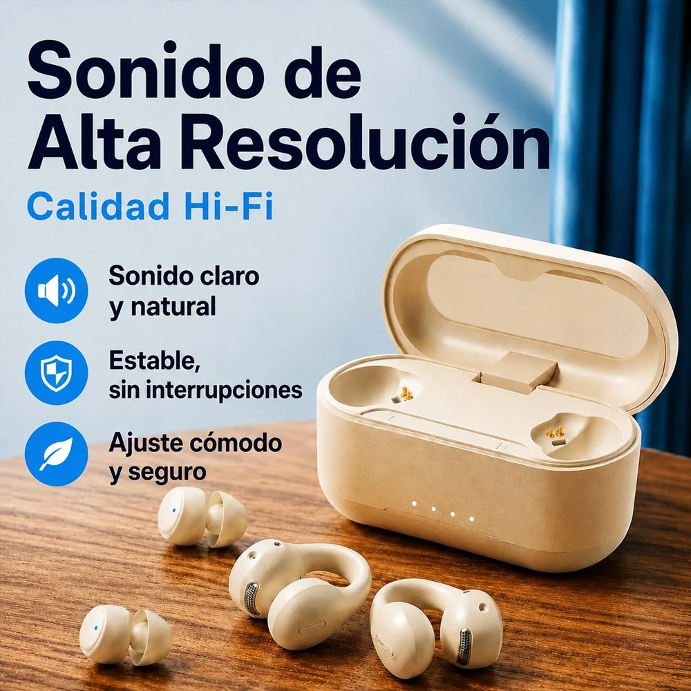 Auriculares Open-Ear de Clip para Correr y Ciclismo